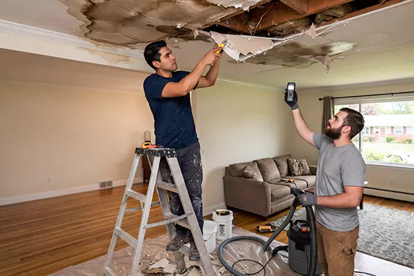 Ceiling Water Damage Restoration South Jordan