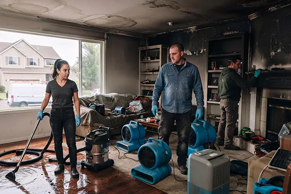 Smoke and Water Damage Restoration South Jordan
