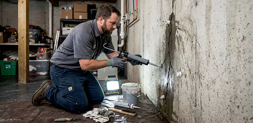 Basement Leak Repair From Inside in South Jordan