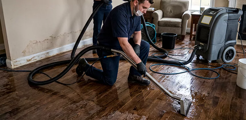 Hardwood Floor Water Extraction in South Jordan